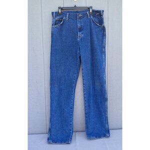 Dickies Relaxed Fit Heavyweight Carpenter Jeans 36x36 Dark Wash Denim Work Wear